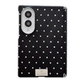 For Samsung Galaxy Z Fold 8 5G Electroplated Diamond Style Vegan Leather Phone Case