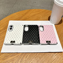 For Samsung Galaxy Z Fold 8 5G Electroplated Diamond Style Vegan Leather Phone Case