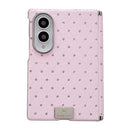 For Samsung Galaxy Z Fold 8 5G Electroplated Diamond Style Vegan Leather Phone Case