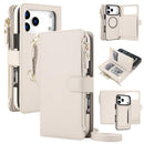 Detachable 2 in 1 Zipper Wallet Magnetic Phone Case with Lanyard For iPhone 17e / 16e