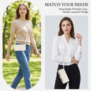 Detachable 2 in 1 Zipper Wallet Magnetic Phone Case with Lanyard For iPhone 17e / 16e