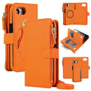 Detachable 2 in 1 Zipper Wallet Magnetic Phone Case with Lanyard For iPhone 17e / 16e