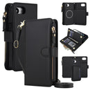 Detachable 2 in 1 Zipper Wallet Magnetic Phone Case with Lanyard For iPhone 17e / 16e