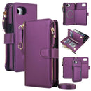 Detachable 2 in 1 Zipper Wallet Magnetic Phone Case with Lanyard For iPhone 17e / 16e
