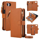 Detachable 2 in 1 Zipper Wallet Magnetic Phone Case with Lanyard For iPhone 17e / 16e