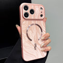 Water Ripple PC Magnetic Leather Phone Case, For iPhone 17 Pro