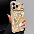 Water Ripple PC Magnetic Leather Phone Case, For iPhone 17 Pro