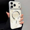 Water Ripple PC Magnetic Leather Phone Case, For iPhone 17 Pro