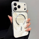 Water Ripple PC Magnetic Leather Phone Case, For iPhone 17 Pro