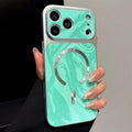 Water Ripple PC Magnetic Leather Phone Case, For iPhone 17 Pro
