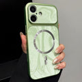 Water Ripple PC Magnetic Vegan Leather Phone Case For iPhone 17