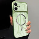 Water Ripple PC Magnetic Leather Phone Case, For iPhone 17 Pro