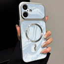 Water Ripple PC Magnetic Leather Phone Case, For iPhone 17 Pro
