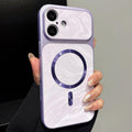 Water Ripple PC Magnetic Vegan Leather Phone Case For iPhone 17