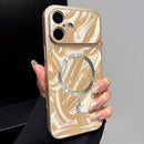 Water Ripple PC Magnetic Leather Phone Case, For iPhone 17 Pro