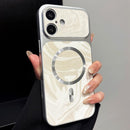 Water Ripple PC Magnetic Leather Phone Case, For iPhone 17 Pro
