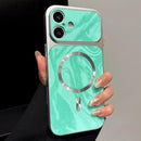 Water Ripple PC Magnetic Leather Phone Case, For iPhone 17 Pro