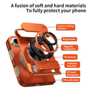 Lens Sliding Window Multifunctional Magnetic Shockproof Phone Case, For iPhone Duo