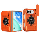 Lens Sliding Window Multifunctional Magnetic Shockproof Phone Case, For iPhone Duo