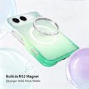Macaron Gradient Magnetic PC Foldable Phone Case, For iPhone Duo