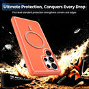 Silicone Magnetic Anti-drop Protective Phone Case, For Galaxy S25 Ultra 5G