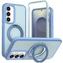 Silicone Magnetic Anti-drop Protective Phone Case with 360 Rotating Holder, For Galaxy S26 / S25 FE 5G, For Galaxy S26+ 5G, For Galaxy S26 Ultra 5G, For Galaxy S26 5G, For Galaxy S25 Ultra 5G