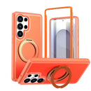 Silicone Magnetic Anti-drop Protective Phone Case with 360 Rotating Holder, For Galaxy S26 / S25 FE 5G, For Galaxy S26+ 5G, For Galaxy S26 Ultra 5G, For Galaxy S26 5G, For Galaxy S25 Ultra 5G