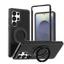 Silicone Magnetic Anti-drop Protective Phone Case with 360 Rotating Holder, For Galaxy S26 / S25 FE 5G, For Galaxy S26+ 5G, For Galaxy S26 Ultra 5G, For Galaxy S26 5G, For Galaxy S25 Ultra 5G