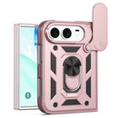 Sliding Camera Cover Design TPU+PC Phone Case, For iPhone Duo