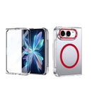 For iPhone Duo MagSafe Integrated Clear PC Phone Case