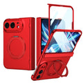 For iPhone Duo Rotation Magnetic Ring Holder Hinge Integrated Film Phone Case
