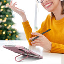 Integrated Skin Feel Lens Folding Holder Pen Slot Shockproof Phone Case with Pen, For iPhone Fold