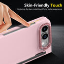 Integrated Skin Feel Lens Folding Holder Pen Slot Shockproof Phone Case with Pen, For iPhone Fold