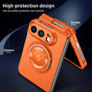 For iPhone Fold 360 Rotation Ring Holder MagSafe Shockproof PC Phone Case