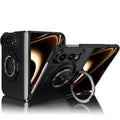 For iPhone Fold 360 Rotation Ring Holder MagSafe Shockproof PC Phone Case