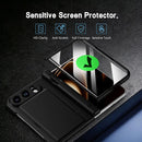 For iPhone Duo Card Bag Holder Hinge Integrated Film Phone Case