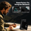 For iPhone Duo Card Bag Holder Hinge Integrated Film Phone Case