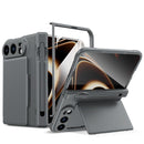 For iPhone Duo Card Bag Holder Hinge Integrated Film Phone Case