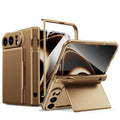 For iPhone Duo Card Bag Holder Hinge Integrated Film Phone Case