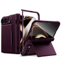 For iPhone Duo Card Bag Holder Hinge Integrated Film Phone Case