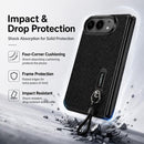 For iPhone Duo Integrated Film Phone Case with Wrist Strap