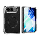 For iPhone Duo Glitter Powder Magnetic Integrated Film Phone Case