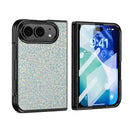 For iPhone Duo Flash Diamond Integrated Film Phone Case