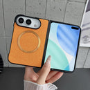 For iPhone Duo Magsafe Magnetic Cloth Texture Phone Case
