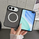 For iPhone Duo Magsafe Magnetic Cloth Texture Phone Case