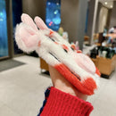 Foldable Plush Dairy Cow TPU Phone Case, For iPhone Duo