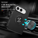 PC + TPU Magnetic Phone Case with Invisible Ring Holder, For iPhone Duo