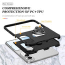PC + TPU Magnetic Phone Case with Invisible Ring Holder, For iPhone Duo