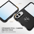 PC + TPU Magnetic Phone Case with Invisible Ring Holder, For iPhone Duo