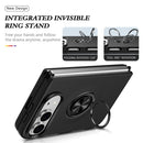 PC + TPU Magnetic Phone Case with Invisible Ring Holder, For iPhone Duo